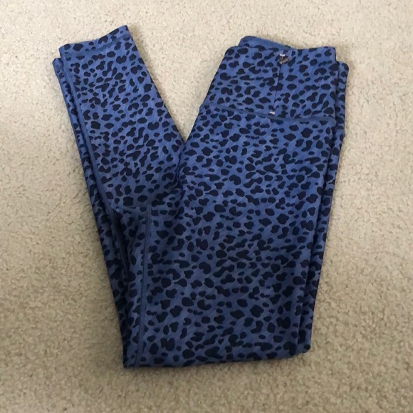 Carrie Underwood CALIA Purple/Blue Leopard Workout Pants High Waisted - Picture 1 of 3